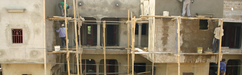 Buildings under construction