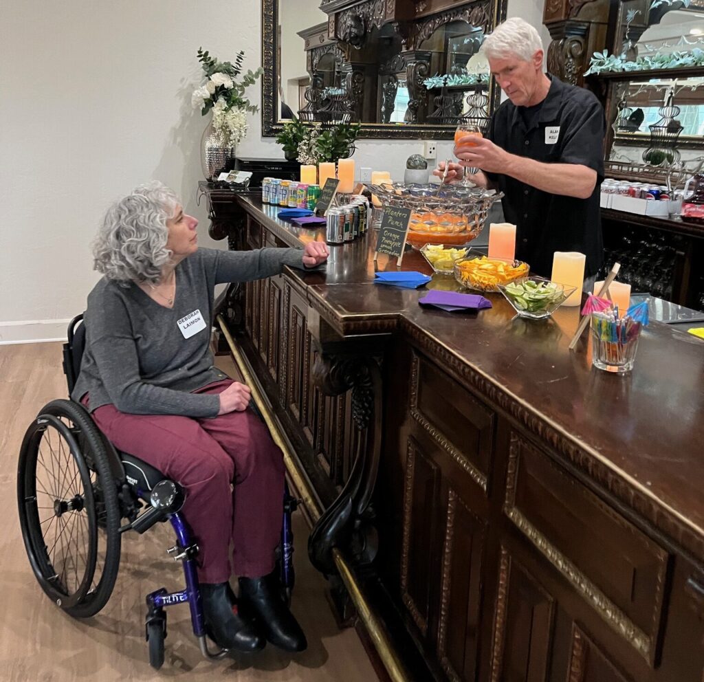 Mocktails served at the historic bar.