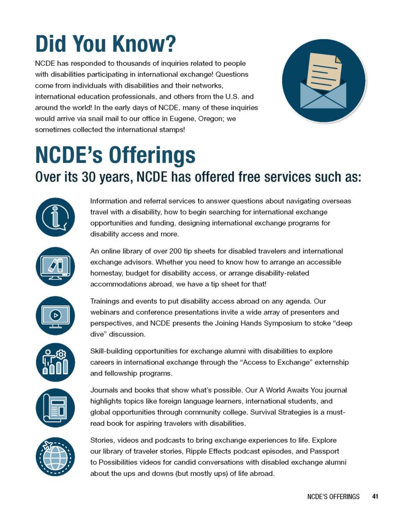 A page of mostly text, with some small icons and graphics next to paragraphs of text